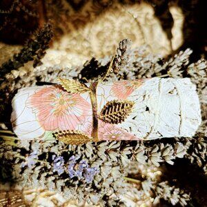 Organic Wild Crafted Guerrero Copal Resin California White Sage 4" Smudge Stick